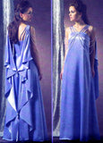 Elegant Lilac Straps A-Line Satin Long Party Dress Vintage Evening Gown, HZ0319