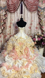 Gorgeous Strapless A-Line Ruffles Quinceanera Dresses Sweet 16 Birthday Ball Gowns, HZ0319