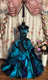 Stunning Strapless A-Line Ruffles Quinceanera Dresses Birthday Ball Gowns, HZ0319