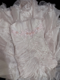 Light Pink Strapless Mermaid Chiffon Vintage Party Dresses Birthday Outfits, HZ0319