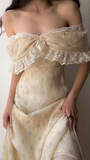 Lilac Off Shoulder A-Line Chiffon Long Party Dresses Wedding Guest Dresses, HZ0319