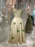 Elegant Ivory Strapless A-Line Satin Long Formal Party Dresses Birthday Outfits, HZ0319