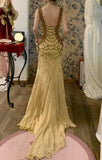 Gorgeous Prom Dress V-neck Mermaid Gala Dress Birthday Party Dress Evening Dress HZ0319