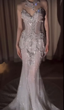 Gorgeous Sweetheart Mermid Beading Long Party Dress Wedding Dress, HZ0319