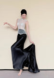 Elegant Prom Dress High Collar Beading Gala Dress Evening Gown Cocktail Party Outfits HZ0319