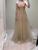 Stunning Prom Dress Crew Neck Pleated Tulle Birthday Party Outfits A Line Evening Gown Gala Dress HZ0319