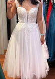 Pretty Prom Dress White Staps Tulle Pleated Birthday Party Outfits Gala Gown Evening Dresses HZ0319