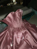 Beauty Prom Dress Sweetheart Beading Pleated Evening Dresses Birthday Party Outfits Gala Gown HZ0319