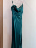 Elegant Prom Dress Spaghetti Straps Sheath Slit Mermaid Gala Gown Evening Dress Party Outfits HZ0319