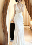 90s Elegant Prom Dress V-neck Pleated Mermaid Formal Gala Gown Evening Dress Birthday Party Dress HZ0319