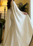 Elegant Prom Dress White Square Neck Mermaid Formal Gala Gown Evening Dress Graduation Outfits HZ0319