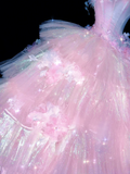 Sparkling Elegant Pink A-Line Tiered Prom Dress Evening Dress Ball Gown HZ0319