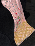 Sparkling Pink Beaded Sequined Design Elegant Mermaid Prom Dress Evening Dress HZ0319