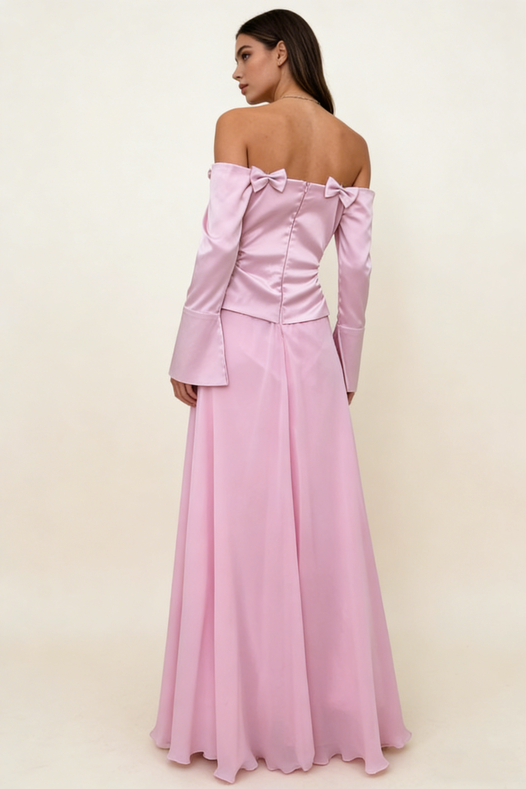 Elegant Pink Off Shoulder Sheath Long Party Dress Lovely Birthday Outfits Prom Dress, HZ0319
