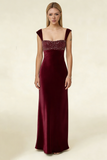 Elegant Prom Dress Square Neck Pleated Beading Gala Dress Birthday Party Outfits Evening Dress HZ0319