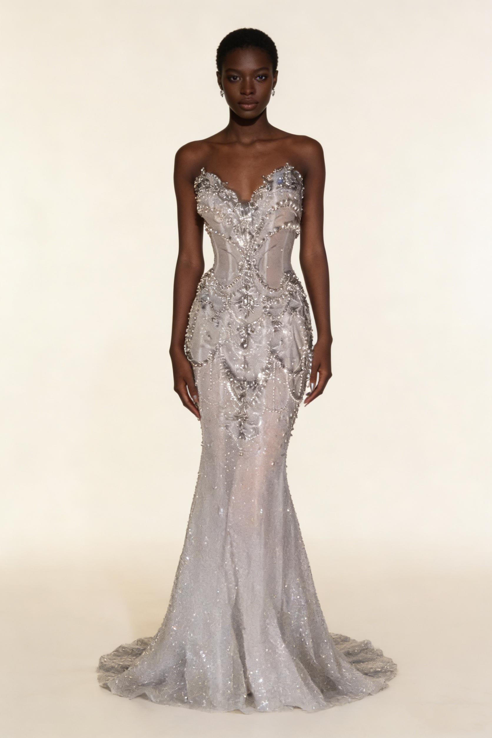 Gorgeous Sweetheart Mermid Beading Long Party Dress Wedding Dress, HZ0319
