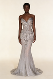 Gorgeous Sweetheart Mermid Beading Long Party Dress Wedding Dress, HZ0319
