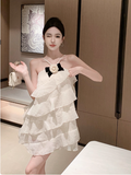 Cute Halter Sleeveless Mini Chiffon Dress Birthday Outfits Dress Party Dress HZ0319