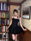Elegant Spaghetti Straps Sleeveless Tiered Lace Ballet Skirt Homecoming Dress with Handmade Flower HZ0319