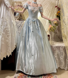 Gorgeous Short Sleeve Bateall Pearl Pleated Sweet 16 Prom Dress Quinceanera Dress with Handmade flower HZ0319