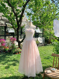 Pretty A Line Spaghetti Straps Flower Long Dress Birthday Outfits Sweet 16 Homecoming Dress HZ0319
