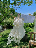 Cute Halter Handmade Flower Embroidery Ruffle Short Prom Dress Party Homecoming Dress HZ0319