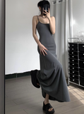Newest Sexy Spaghetti Straps A Line Ankle Length Seaside Dating Dress Summer Dress HZ0319