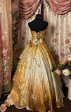 Stunning Prom Dress Strapless Beading Ball Gown Evening Dress Quinceanera Dress HZ0319