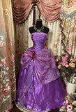 Stunning Prom Dress Strapless Pleated Flower Ball Gown Evening Dress Birthday Dress HZ0319