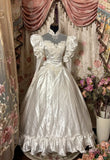 Elegant Wedding Dress Long Sleeves Ruffle Ball Gown Evening Dress Wedding Dress HZ0319