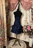 Stunning Prom Dress Strapless Pleated Short Prom Dress Homecoming Dress Birthday Party Dress HZ0319