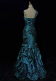 Gorgeous Prom Dress One Shoulder Pleated Flower Prom Gown Evening Dress Gala Dress Business Dinner Dress HZ0319