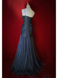 Elegant Prom Dress A Line Spaghetti Straps Pleated Prom Gown Evening Dress Gala Dress Business Dinner Dress HZ0319
