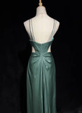 Sexy Prom Dress Spaghetti Straps Backless Prom Gown Evening Gala Dress HZ0319