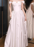 Beauty Prom Dress Off Shoulder Pleated Prom Gown Evening Dress Gala Dress HZ0319