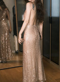 Shiny Prom Dress Halter Prom Dress Evening Dress Gala Dress HZ0319