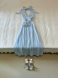 Elegant Prom Dress Halter Baby Blue Prom Dress Evening Dress Party Dress HZ0319