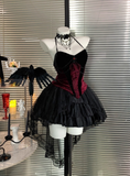 Pretty Halter Tulle Halloween Costumes Cosplay Dress Short Women Dress HZ0319