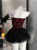 Pretty Sweetheart Pleated Halloween Costumes Cosplay Dress Short Women Dress HZ0319