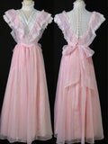 Sweet Prom Dress A Line High Collar Pleated Evening Dress Gala Dress 16th Dress HZ0319