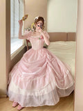 Cute Prom Dress Square Neck Pleated Lace Evening Dress Ball Gown Sweet 16 Dress Birthday Party Dress HZ0319