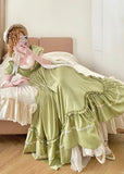 Cute Prom Dress A Line Crew Neck Pleated Ruffle Evening Dress Birthday Party Dress HZ0319