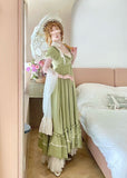 Cute Prom Dress A Line Crew Neck Pleated Ruffle Evening Dress Birthday Party Dress HZ0319