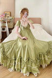 Cute Prom Dress A Line Crew Neck Pleated Ruffle Evening Dress Birthday Party Dress HZ0319