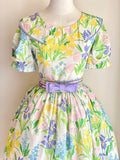 Cute Summer Dress Crew Neck Print Women Dress Birthday Party Dress HZ0319