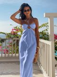 Sexy Summer Dress Spaghetti Straps Backless Women Dress Vacation Outfits Party Dresses HZ0319