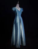 Elegant Prom Dress A Line Square Neck Evening Dress Gala Dress HZ0319