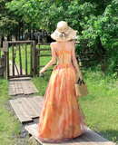 Stunning Women Dress Spaghetti Straps Pleated Summer Date Dress Seaside Party Dress HZ0319