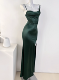 Sexy Prom Dress Asymmetrical Neck Slit Evening Dress Gala Dress Party Dress HZ0319
