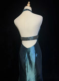 Elegant Prom Dress Halter Long Mermaid Evening Dresses Gala Dress Party Dress HZ0319